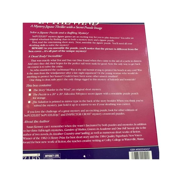 Murder in the Wind Mystery Jigsaw Thriller with a Secret Puzzle Image - Picture 7 of 8